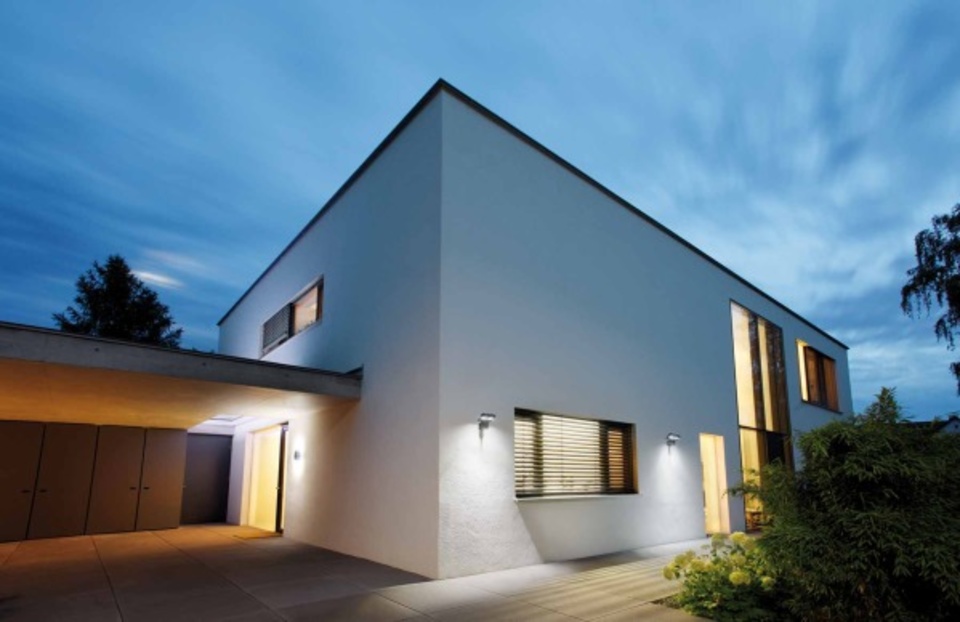 Aussenbeleuchtung bei Elektro Knaak GmbH & Co. KG in Hanau / Großauheim