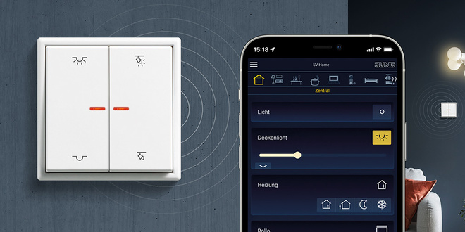 KNX RF Taster bei Elektro Knaak GmbH & Co. KG in Hanau / Großauheim